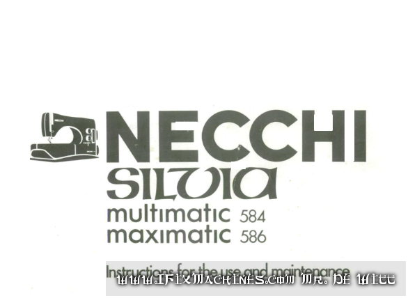 necchi silvia maximatic 586 manual